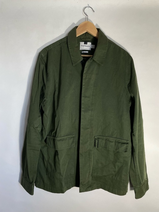 Topman Other - shirt jacket green cotton light medium